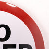 No Sober Zone Dome Metal Sign - 15.5"